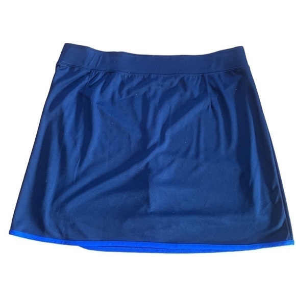 St. Johns Bay Navy Blue Skort Quick Dri Tennis Golf Elastic Waist Size L - Picture 2 of 4